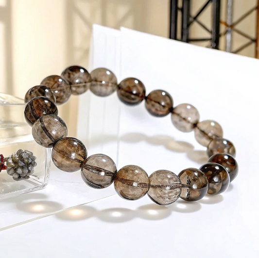Natural Tea Crystal Bracelet