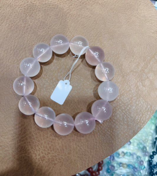 Light Mozambique Rose Quartz (13mm)