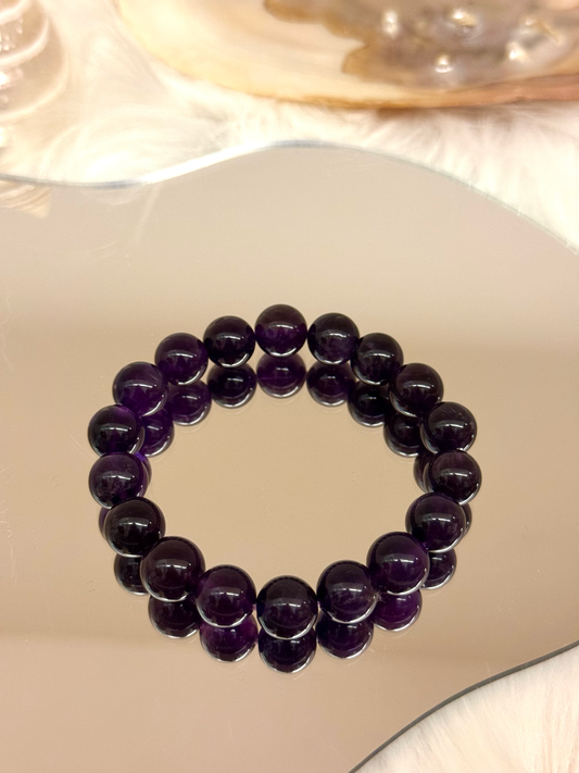 Natural Brazilian Amethyst Bracelet