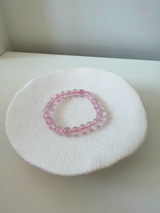 Light Rose Quartz Bracelet (8mm)