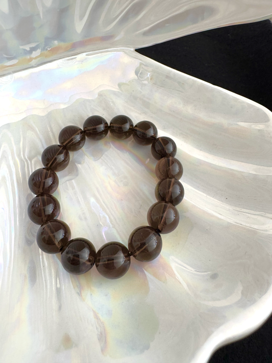 Smoky Quartz Energy Bracelet （10mm)